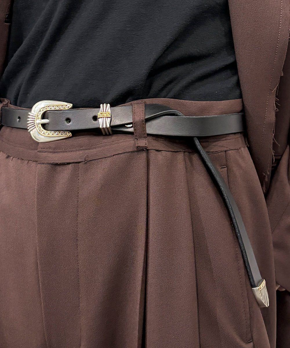MOONSHINE LEATHER - DEL RIO 3/4” BELT 7”LONG LENGTH / Made in USA / ムーンシャインレザー / アメリカ製 / USA製 18,150円