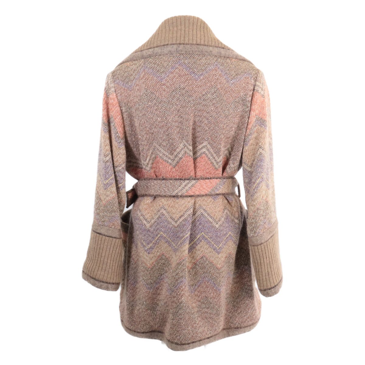 MISSONI ミッソーニ ベルト付き ダブル釦 ニットジャケット 42 - メルカリ