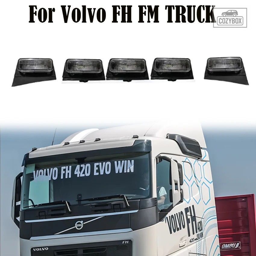 24V LED 白色ライト Volvo FH FM トラック キャブトップ シグナルライト Volvo サン