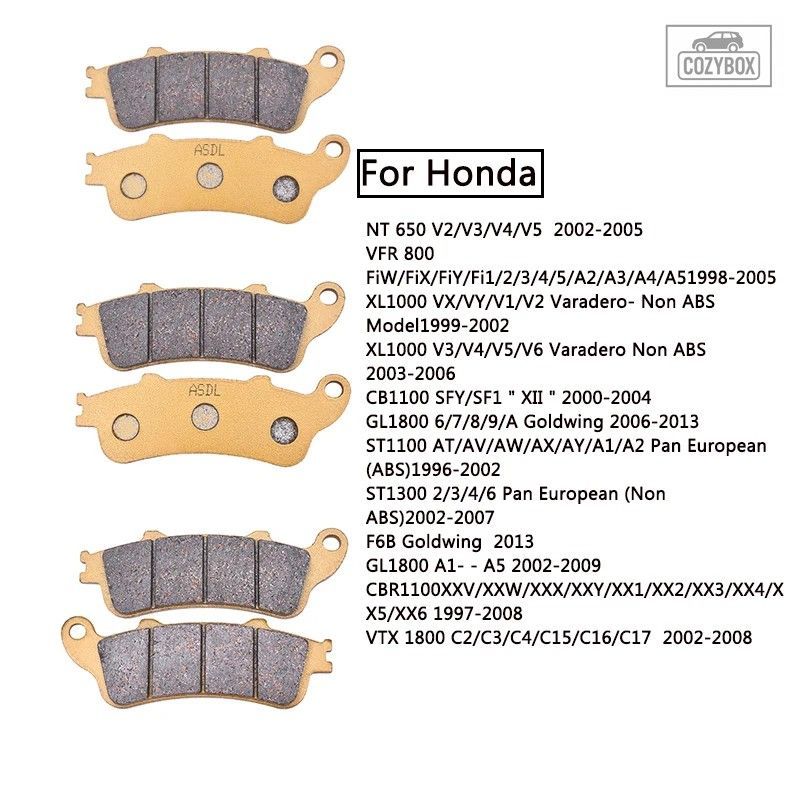 オートバイフロントリア ブレーキパッド HONDA VFR800 800 Interceptor CBR1100 XX CB