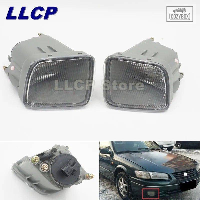 2個 トヨタ カムリ 1997 1998 1999 2.2L フロント バンパー フォグランプ アセンブリ