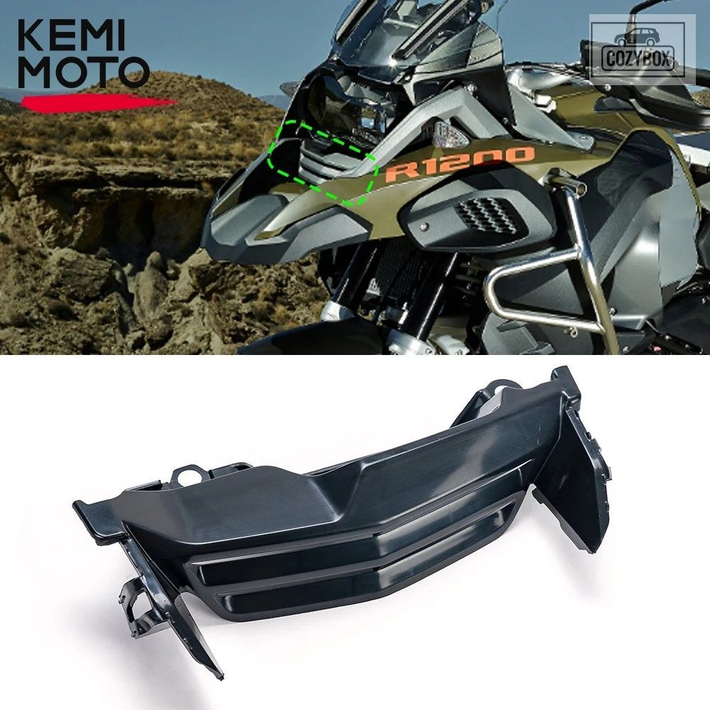 BMW R1200GS Adventure K51 2017 フロントランニングランプ カバー 未塗装ブラック R1