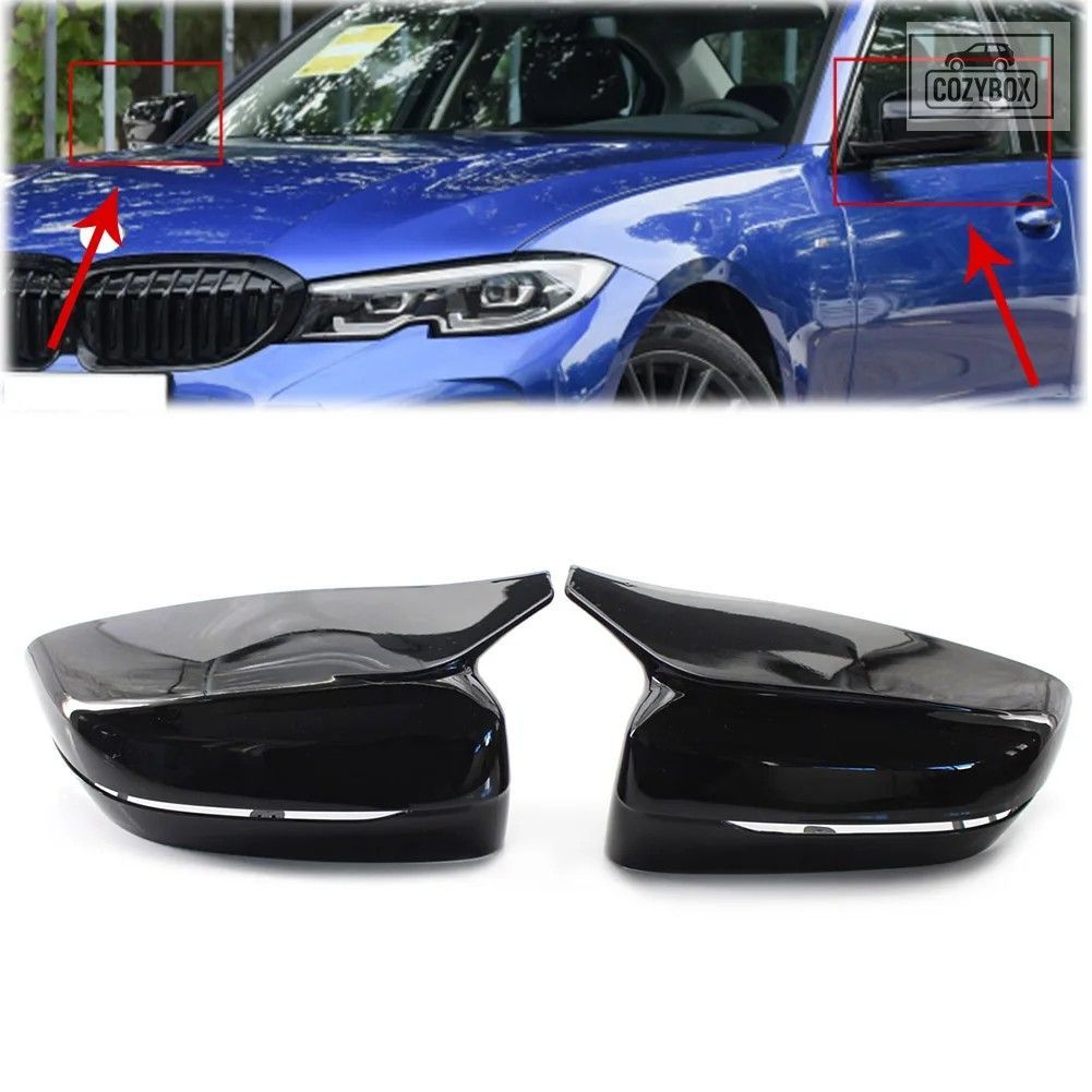 Mスタイル 車用リアビュー サイド ミラー カバーキャップ ABS BMW 5シリーズ G30 G31