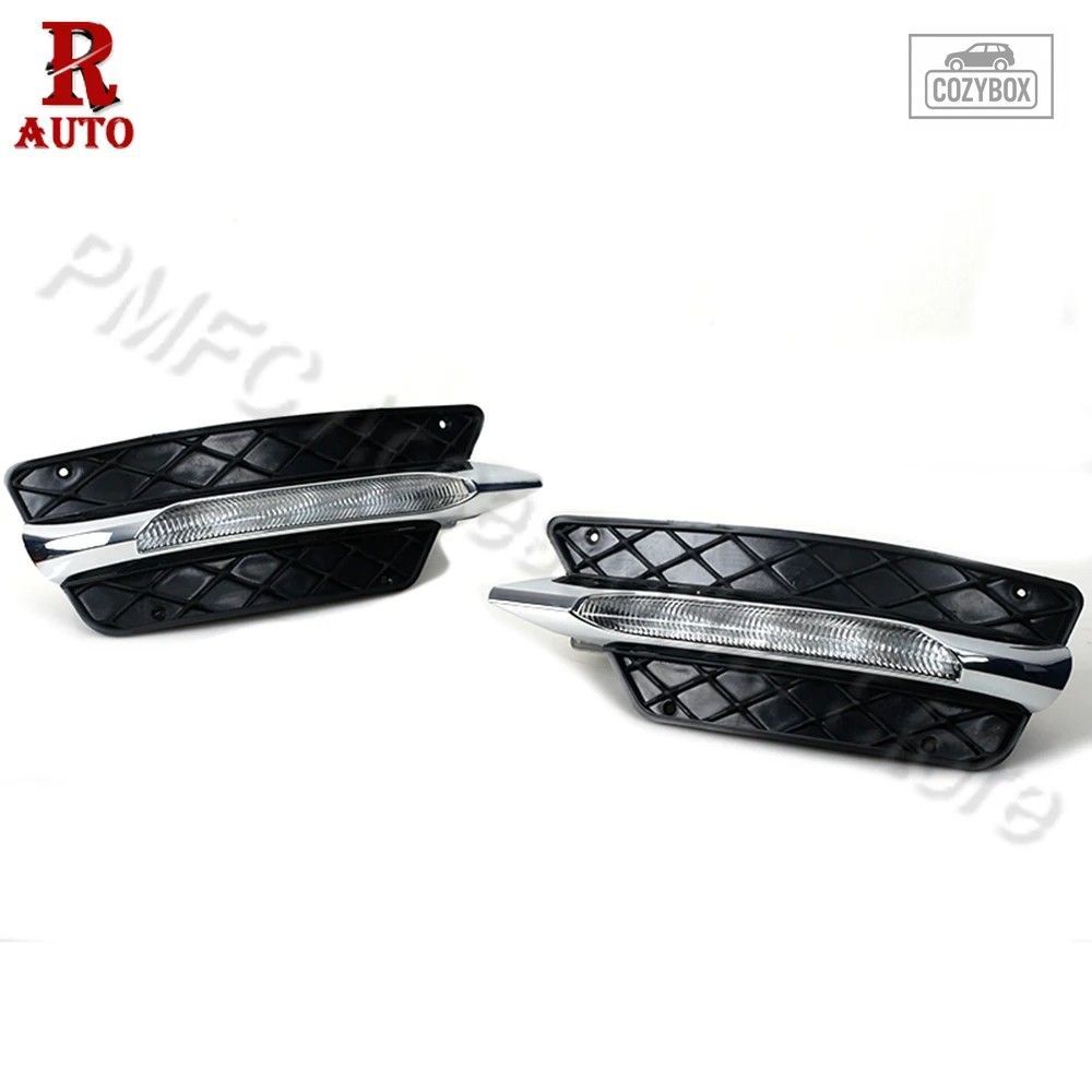 フロント バンパー DRL グリル LED デイタイムランニングライト DRL フォグライト 9,487円