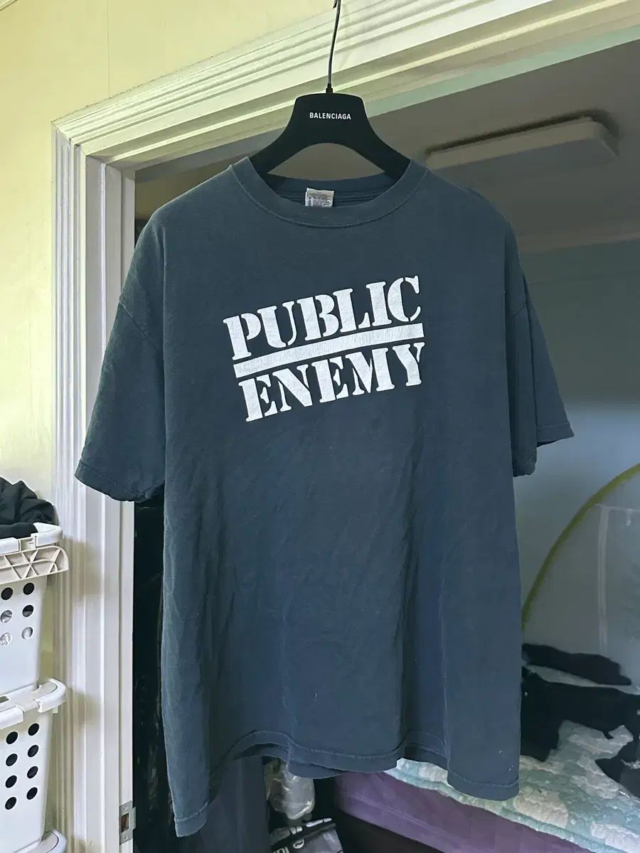 XL ヴィンテージ パブリックエナミー Tシャツ ブラック