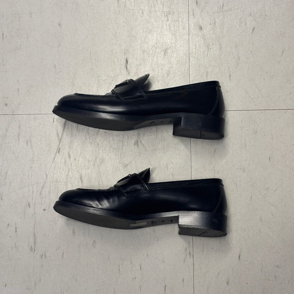 PRADA プラダ ローファー 黒 サイズ37 プラダ厚底ローファーシューズ