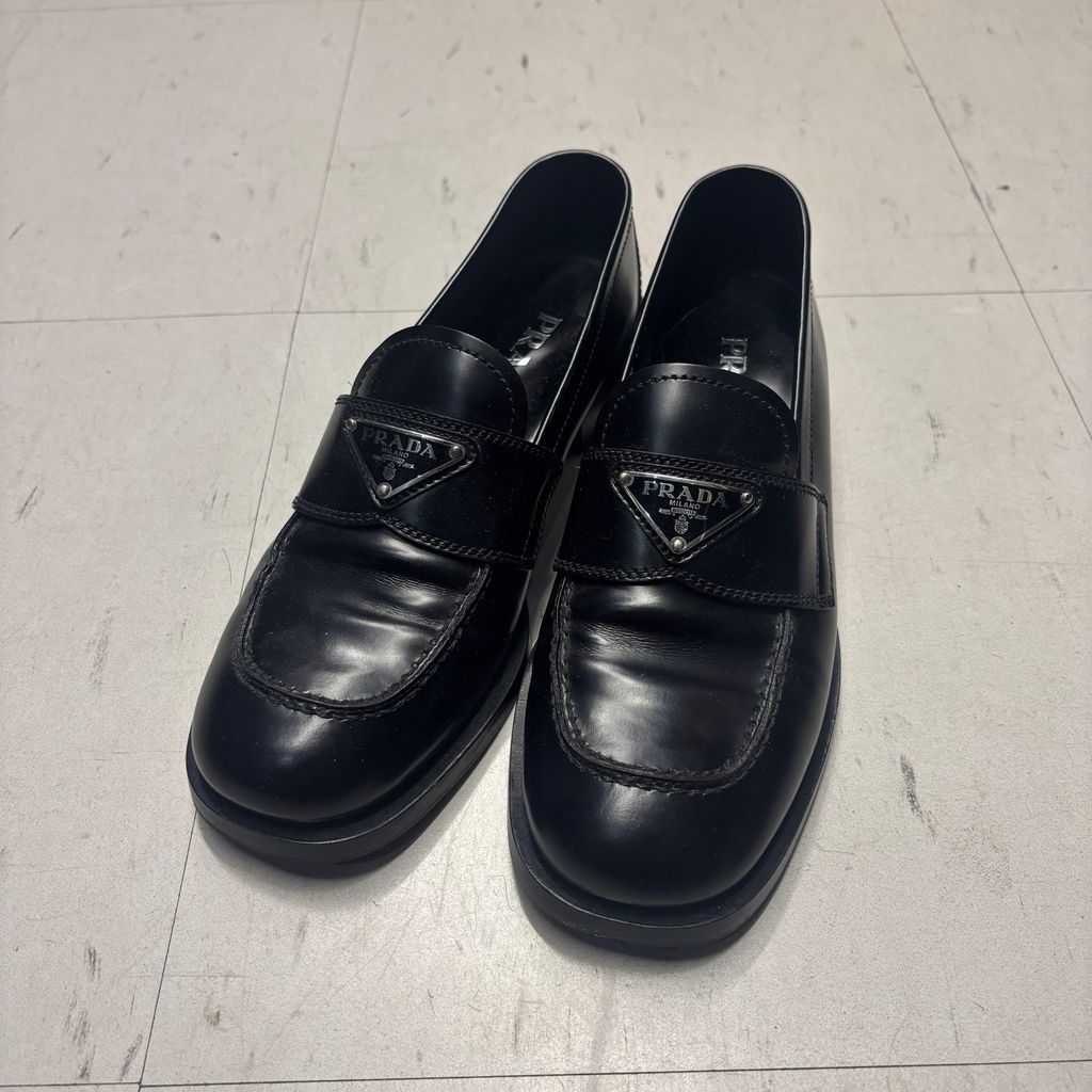 PRADA プラダ Chocolate Leather Loafer ローファー