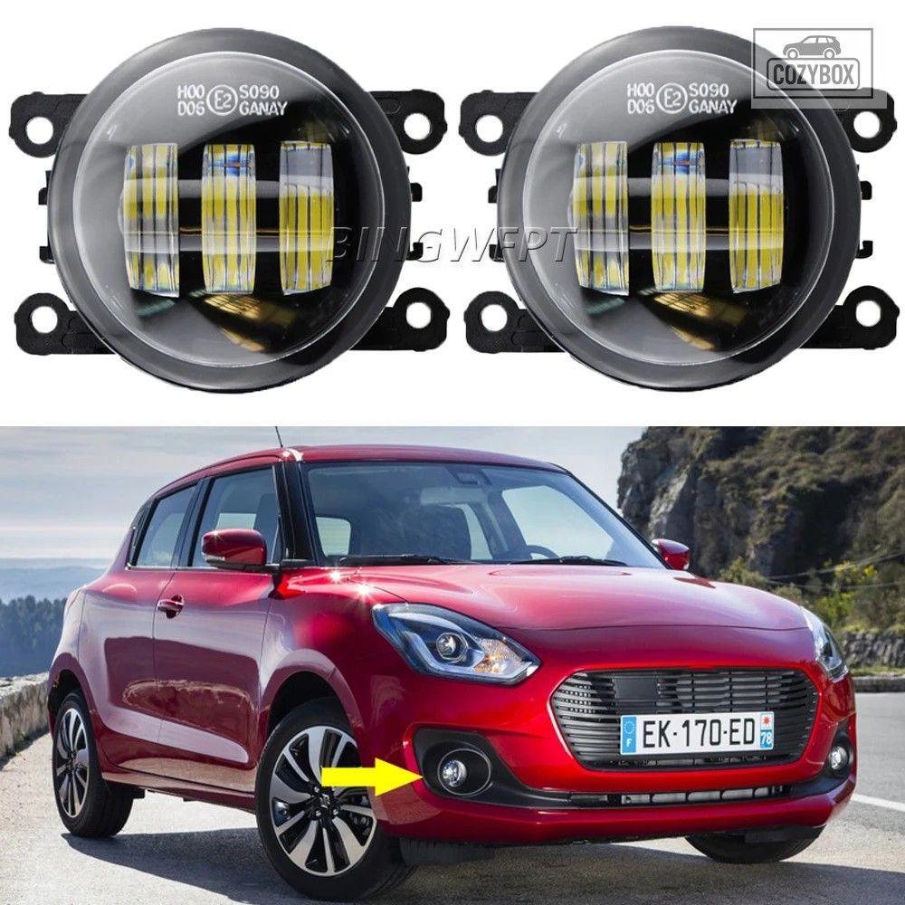 2個 H11 LED フォグランプ 12V フォグランプ ヘッドライト スズキ スイフト AZ 2017