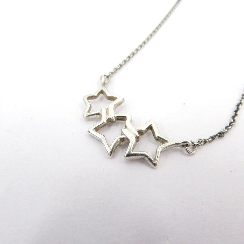 【瀬戸大橋店】 中古 Tiffany&co | ティファニー ネックレス トリプルスター - シルバー 【135】