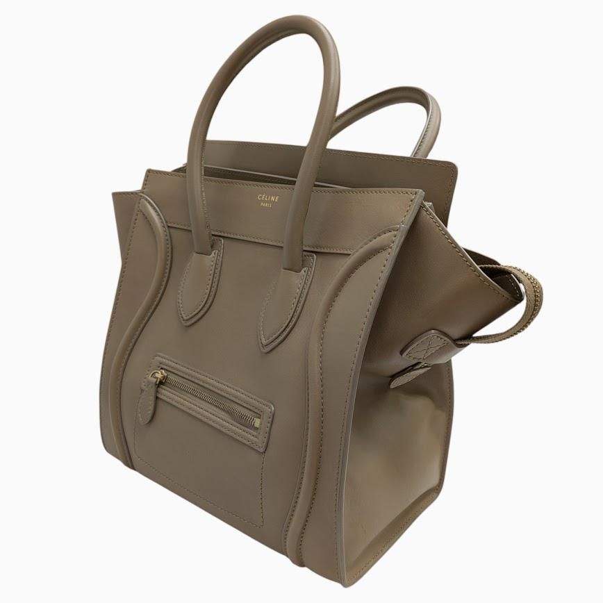 CELINE セリーヌ Luggage ラゲージ トートバッグ ハンドバッグ F-AT-0162 ブラウン系 サイズ 66214