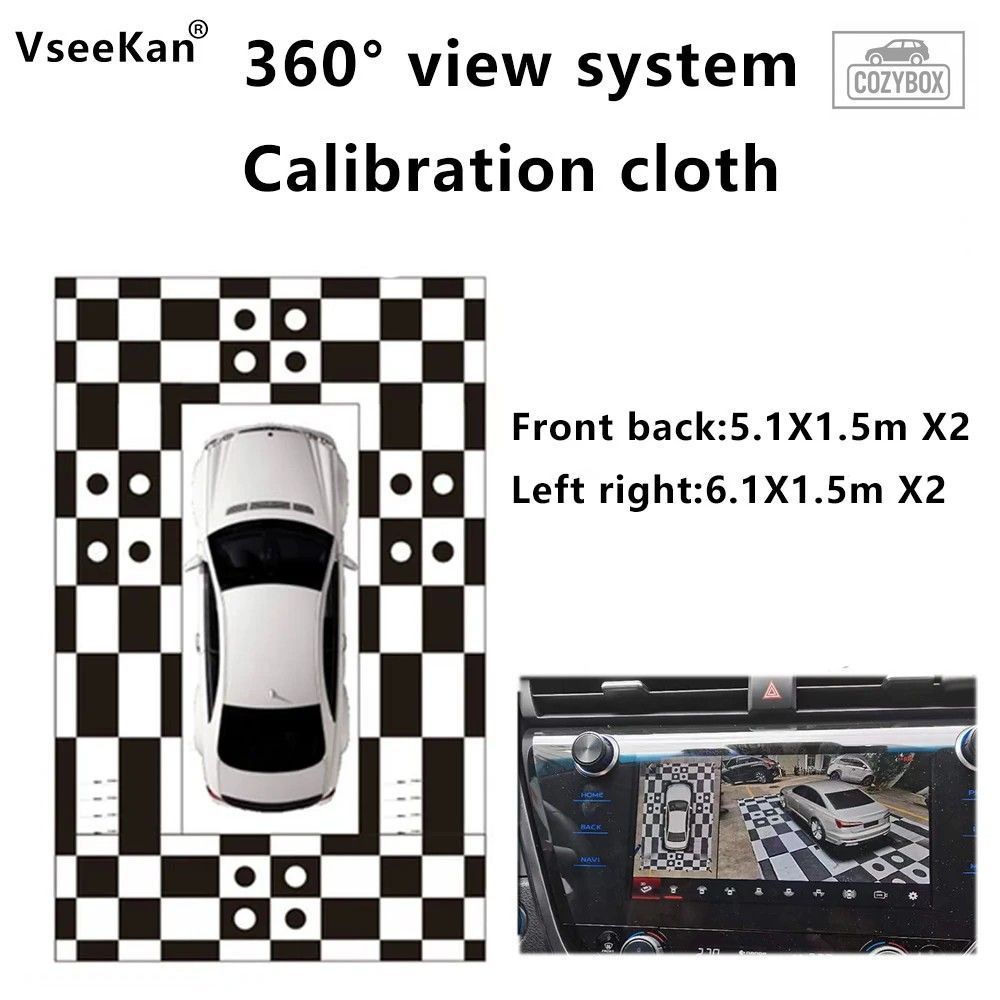 Car 360 パノラマ サラウンド ビュー ビデオ システム 自動補正トレース ポイント ワ