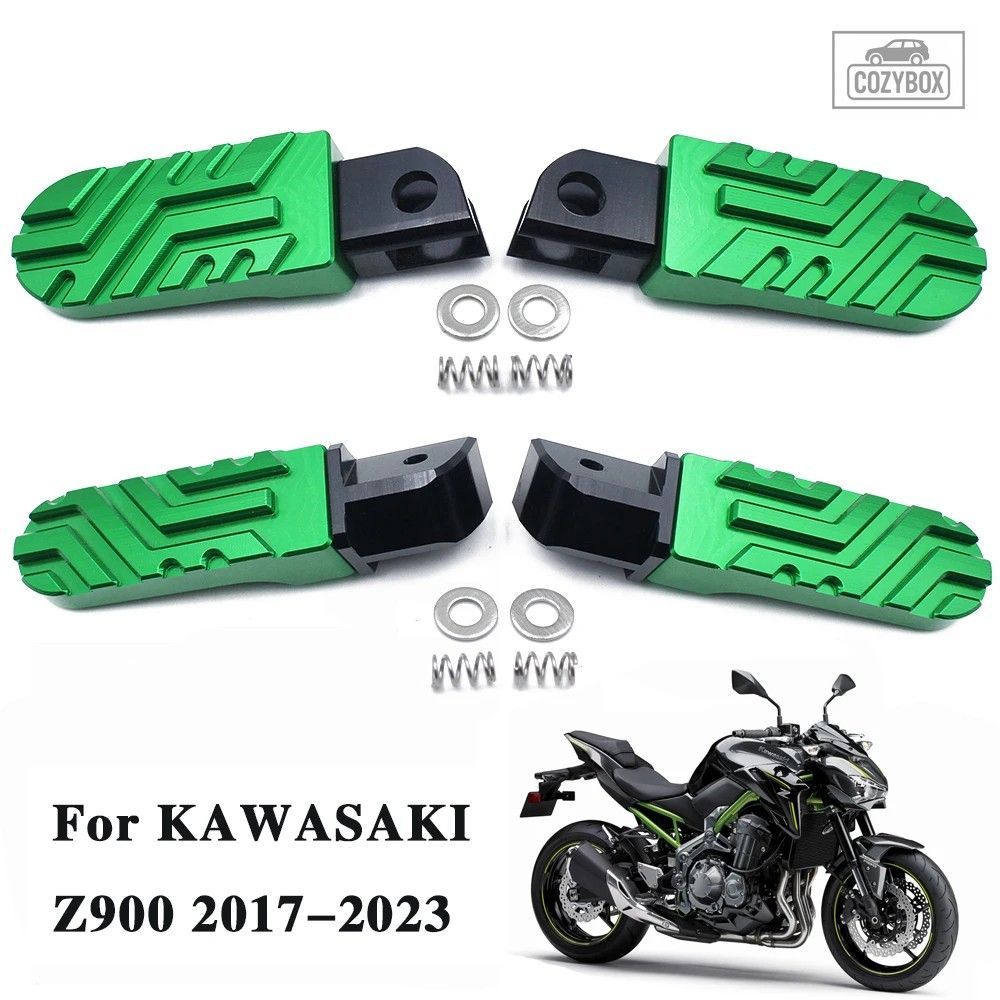 Pokhaomin オートバイ アクセサ リーフロントフットレスト ペダル リア助手席フット
