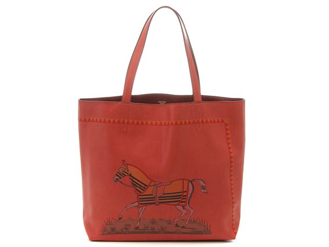 HERMES エルメス バッグ ドゥブルセンス36・ロカバール トートバッグ ヴォーシッキム ルージュアッシュ □O刻印 ユニセックス【中古】【432】