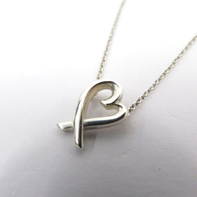 【瀬戸大橋店】 中古 Tiffany&co | ティファニー ネックレス パロマピカソ ラビングハート - シルバー 【135】