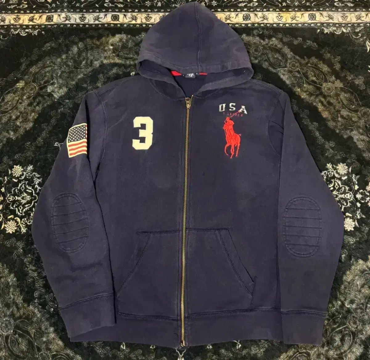 POLO RALPH LAUREN ビックポニー USA フード ジップアップ 10,444円