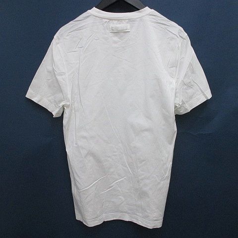 プラダ PRADA 半袖 Tシャツ カットソー XS 白系 ホワイト クルーネック