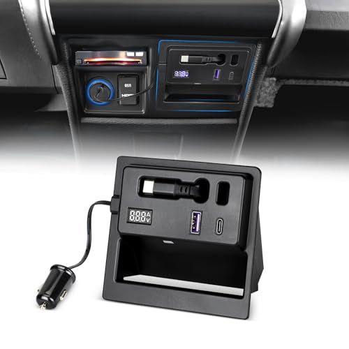 OPPLIGHT デリカd5 電源増設 アクセサリー デリカ D5 後期 CV1W CV2W CV4W CV5W QC3.0 USB Type-C シガーソケット スマホ充電 急速に同時充電 電圧計付 delica d5 専用設計 パーツ内装 a1227a93