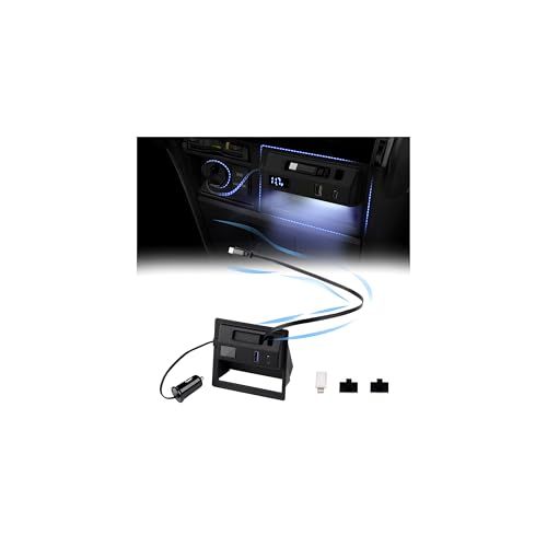 GIMUYA 三菱 デリカD:5 後期 増設電源ユニット CV1W CV2W CV4W CV5W 2019年2月? 専用 自動巻き取りType-Cケーブル PD急速充電 USBポート QC3.0 シガーソケット アクセサリー カスタム パーツ c43cd107