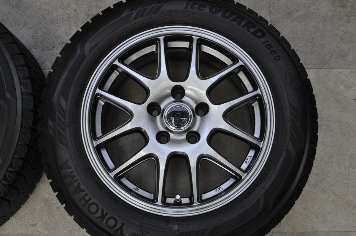 バリ溝】ザック 16in 6.5J +38 PCD114.3 ヨコハマ アイスガード iG60 