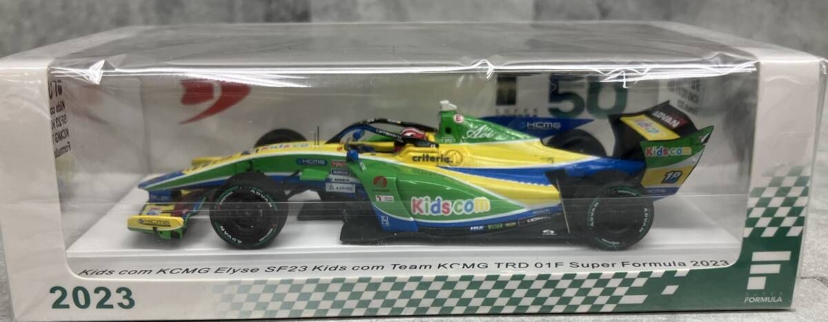 Spark model 1/43 Kids com KCMG Elyse SF23 No.18 Kids com Team KCMG TRD 01F Super Formula 2023 Yuji Kunimoto Ｓｐａｒｋ　ｍｏｄｅｌ