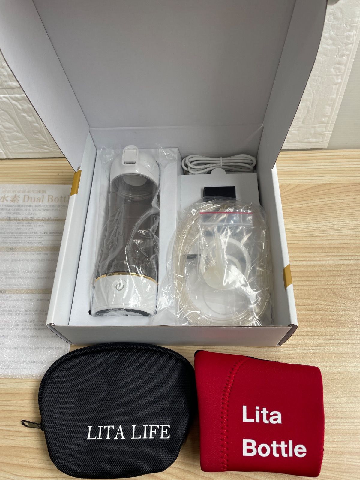 【開封のみ】Lita 水素 BualBottle & 専用吸入キット 新品未使用 Lita 水素 Dual Bottle &専用吸入セット - メルカリ