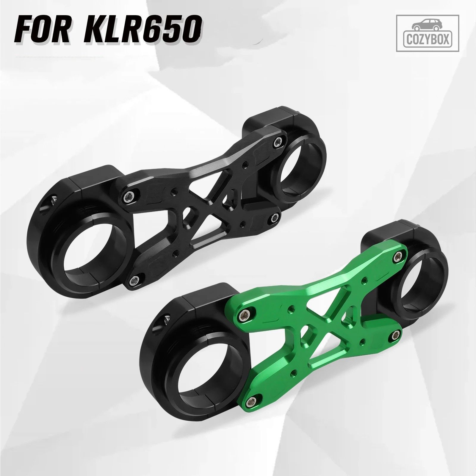 Kawasaki KLR650 2018-2023 オートバイフロントフォークブレースアルミブラケットフ