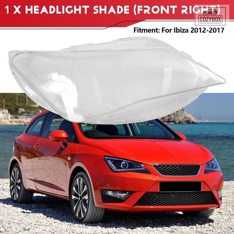 Seat Ibiza 2012-2017 ヘッドランプ カバーレンズ ヘッドライトシェルプレキシガラ
