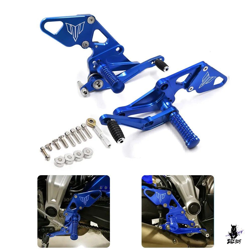 Yamaha MT-07 FZ-07 2013-2020 用 CNC フットレスト バック ペダル セット