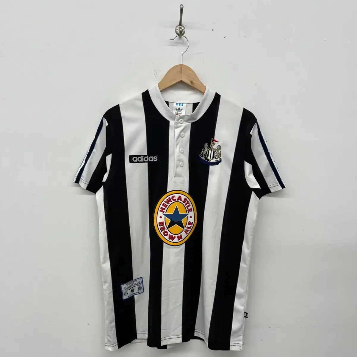 アディダス Newcastle 95-96シーズン ブラウン エール Shearer 9番 マーキング メンズL