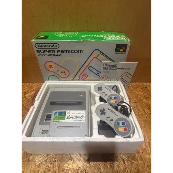 スーパーファミコン 本体 S20333426 箱 説明書ソフト付き
