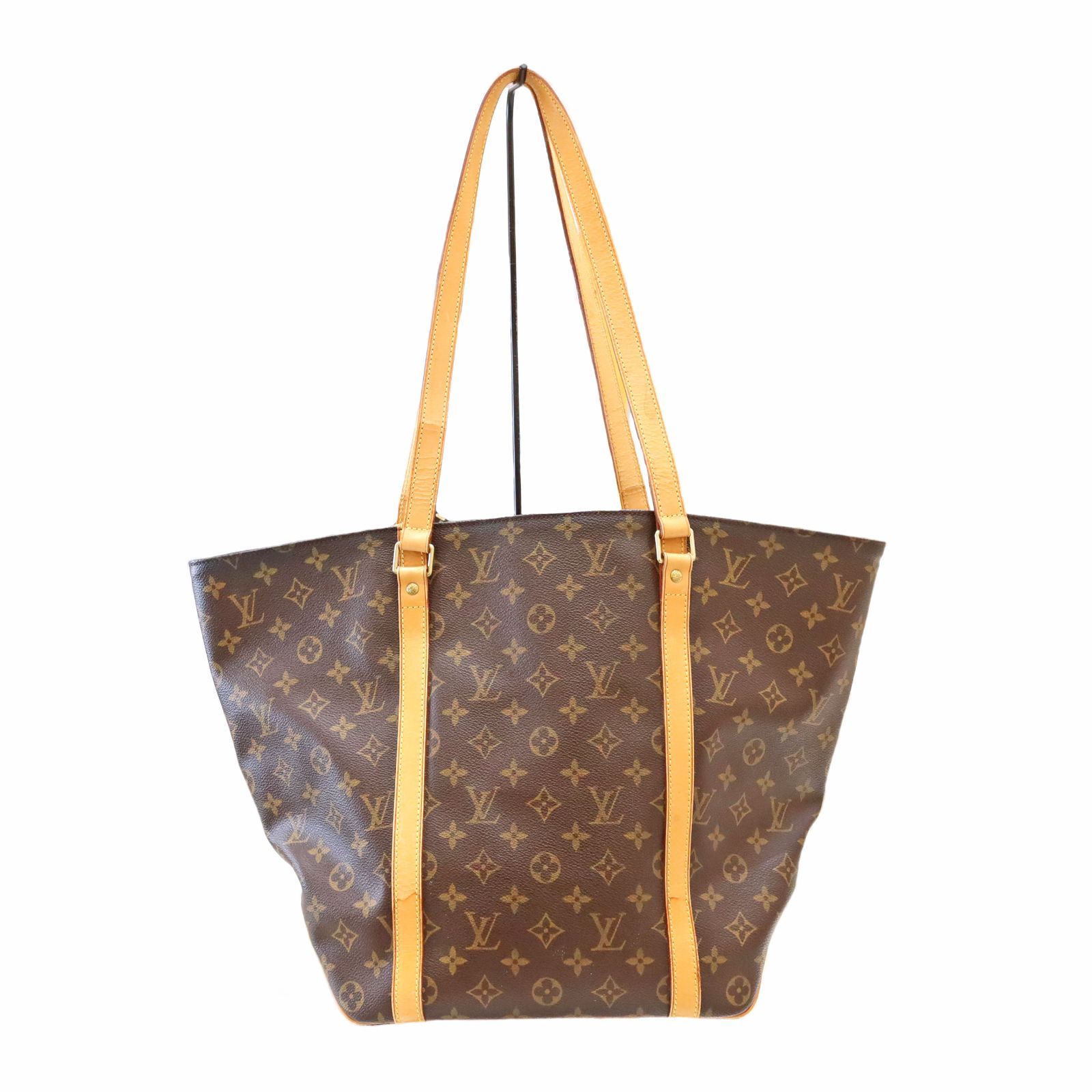 【中古】 LOUIS VUITTON ルイヴィトン M51108 サック・ショッピング モノグラム トートバッグ レディース メンズ バッグ ブラウン ブランド
