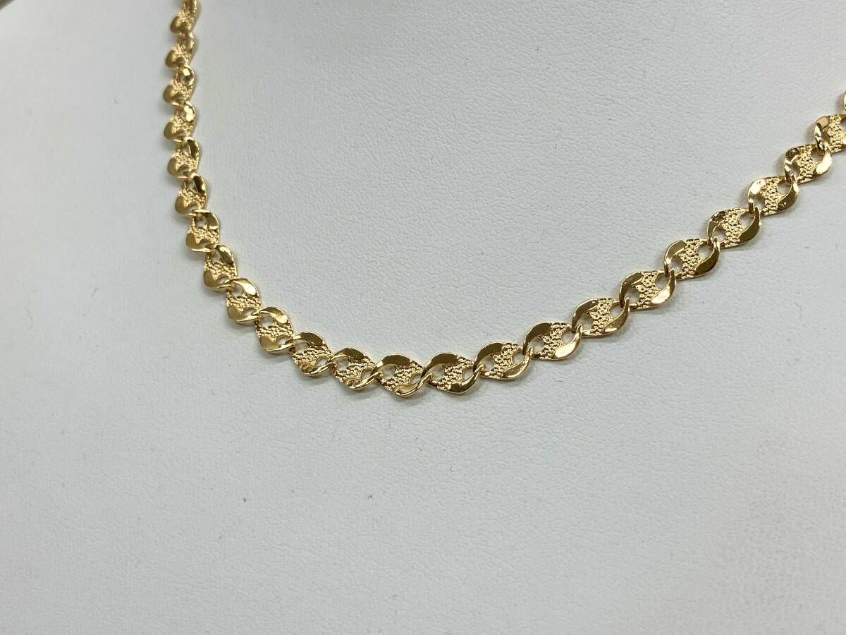 【造幣局刻印入り】K18 42㎝ 11.8g デザインチェーン ネックレス