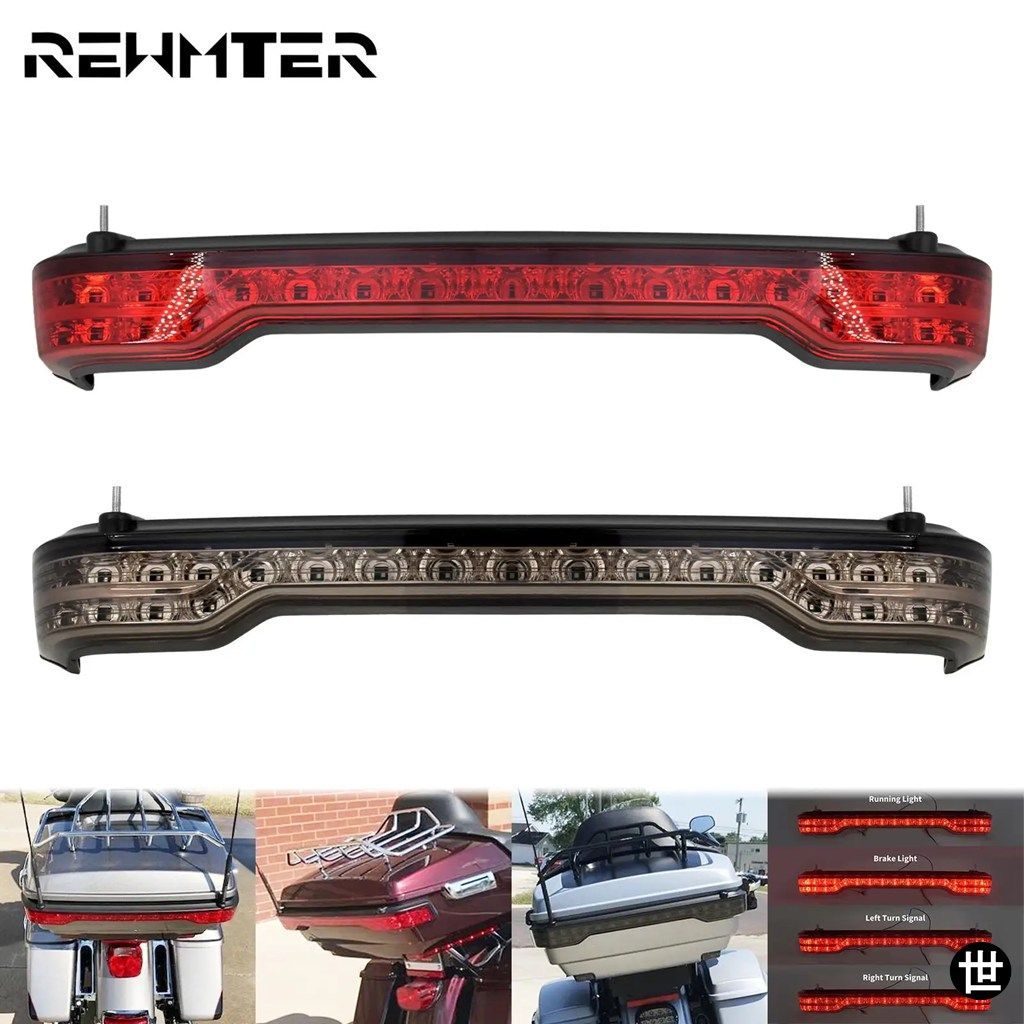 ハーレーツーリング CVO ロード エレクトラグライド リミテッド 2014-2025 用オートバイリアツアーラゲッジLEDブレーキウィンカーライトテ