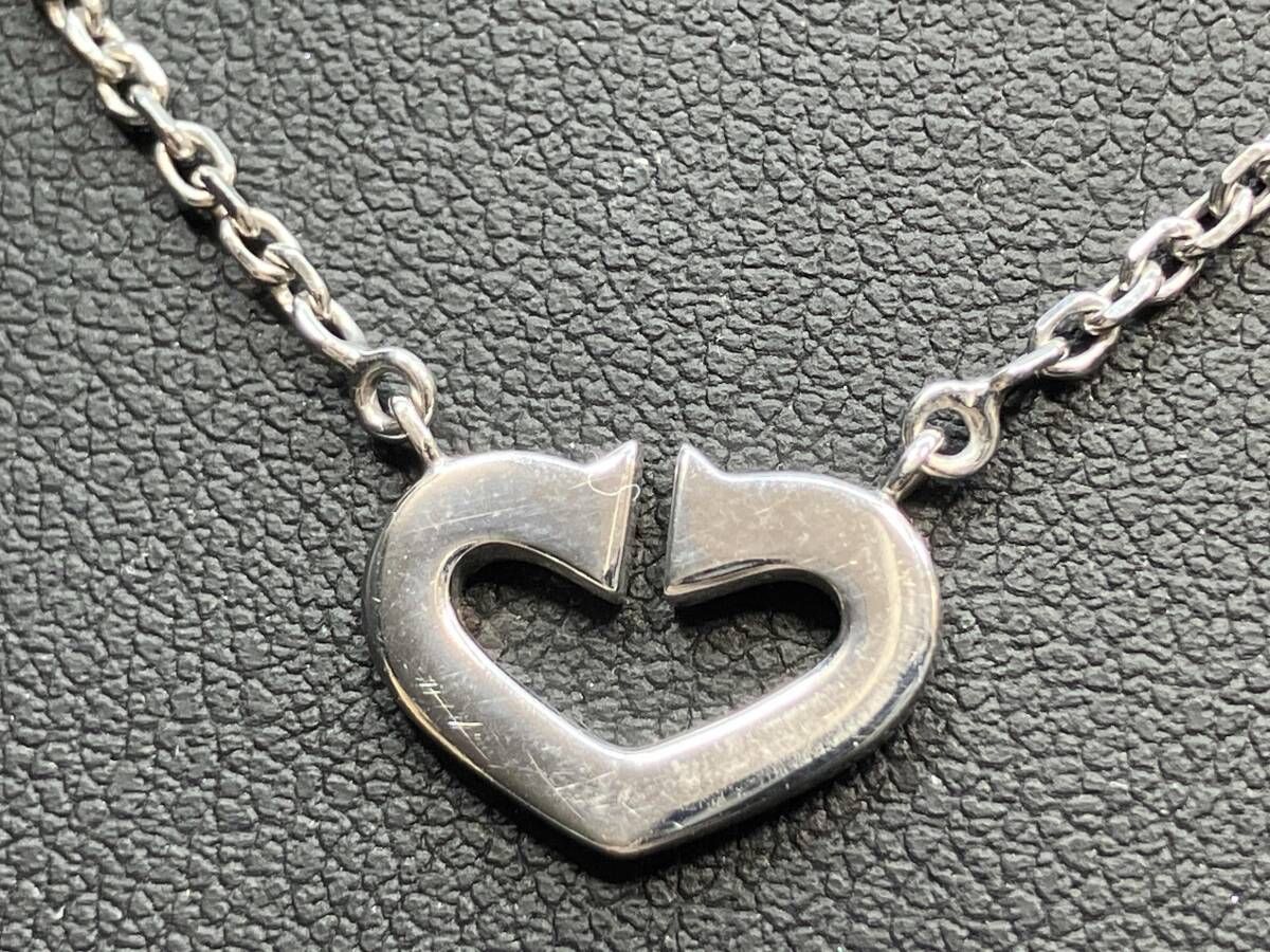Cartier カルティエ K18WG ダイヤモンド Cハート ネックレス ペンダント 18金 ホワイトゴールド ブランドアクセサリー