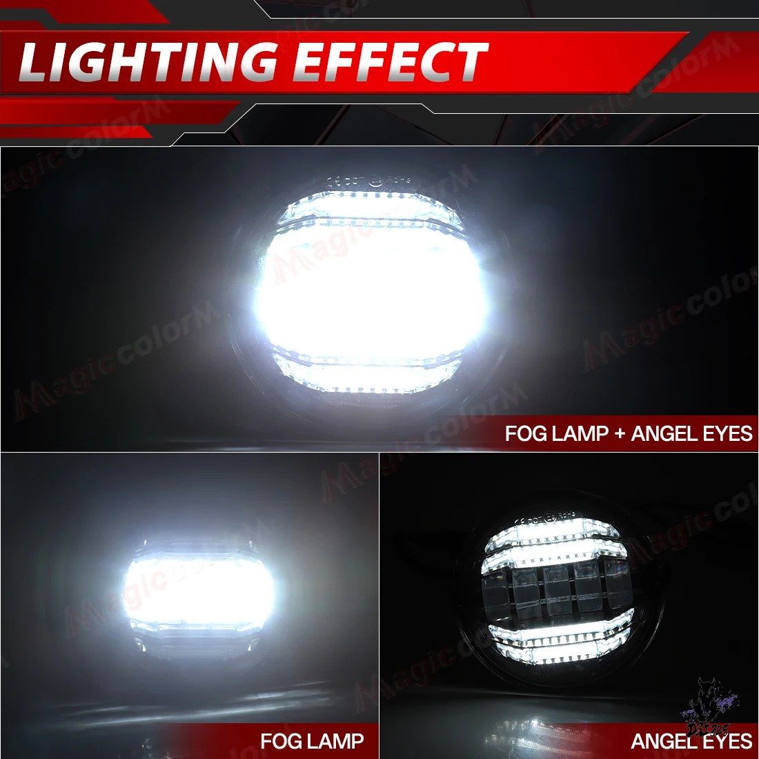 トヨタ タコマ タンドラ セコイア 2005-2015 LED フォグランプ DRL 2個セット