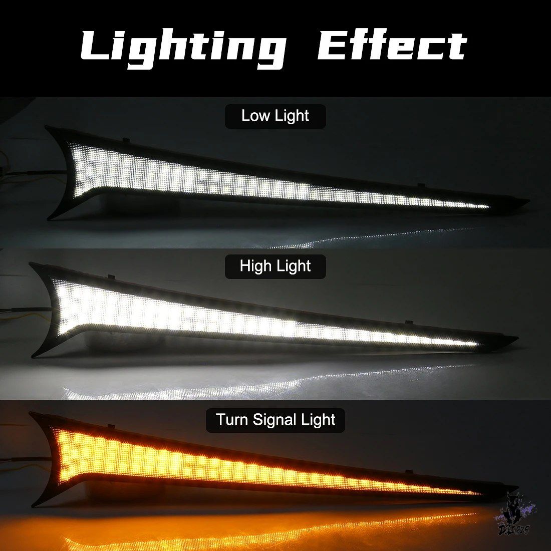 トヨタ カムリ 2018-2023 フロントフード LED DRL デイタイムランニングライト ターンシグナル