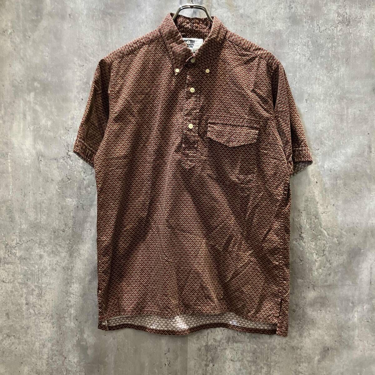 ENGINEERED GARMENTS 半袖シャツ プルオーバー 総柄 size M マルチカラー エンジニアドガーメンツ