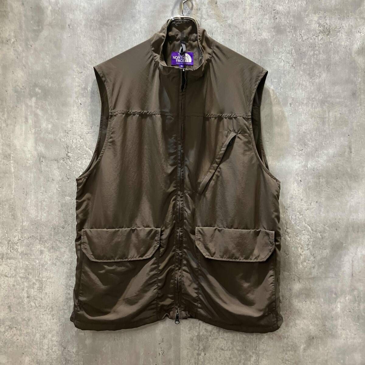 THE NORTH FACE PURPLE LABEL ベスト PERTEX UNLIMITED Mountain Wind Vest size M ダークブラウン ザノースフェイス