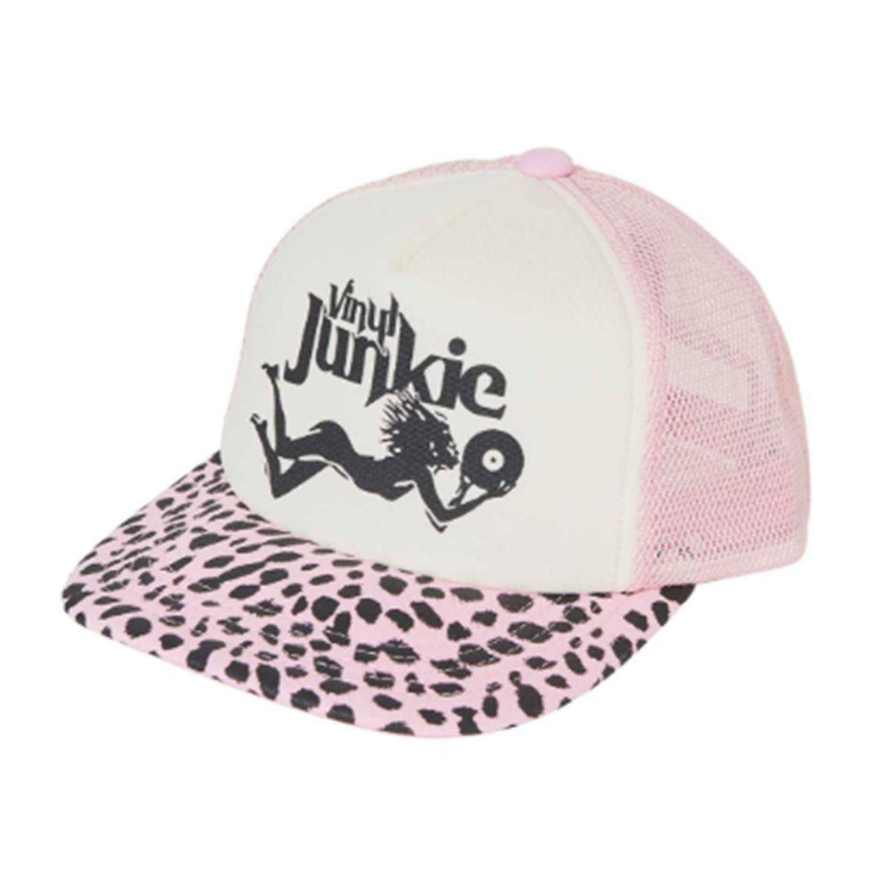 ヒステリックグラマーHYSTERIC GLAMOUR VINYL JUNKIE メッシュキャップ ピンク 帽子 ストリートファッション Y2K ユニセックス