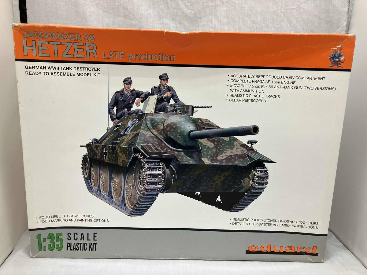 JAGDPANZER HETZER LATE p roduction GERMAN WW II TANK DESTROYER READY TO ASSEMBLE MODEL KIT