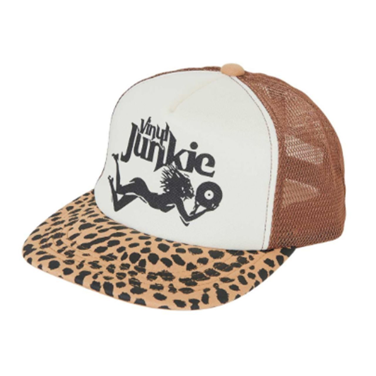 ヒステリックグラマーHYSTERIC GLAMOUR VINYL JUNKIE メッシュキャップ ブラウン 帽子 ストリートファッション Y2K ユニセックス