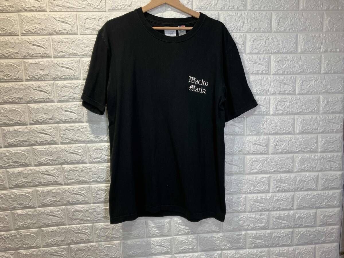 Wacko maria GUILTYPARTIES ワコマリア　刺繍ロゴ 半袖Tシャツ ブラック　Lサイズ