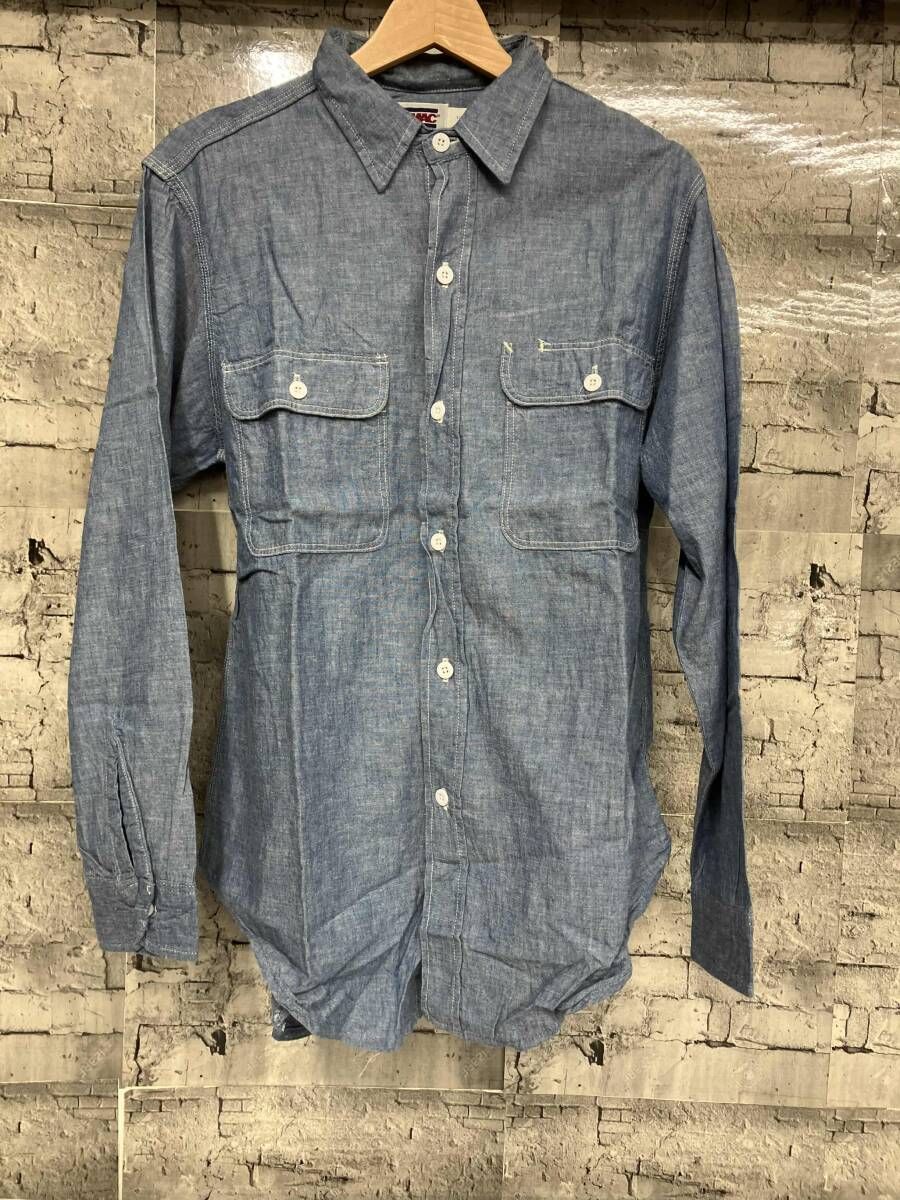 BIG MAC長袖シャツ DEADSTOCK 80s シャンブレーシャツ サイズM