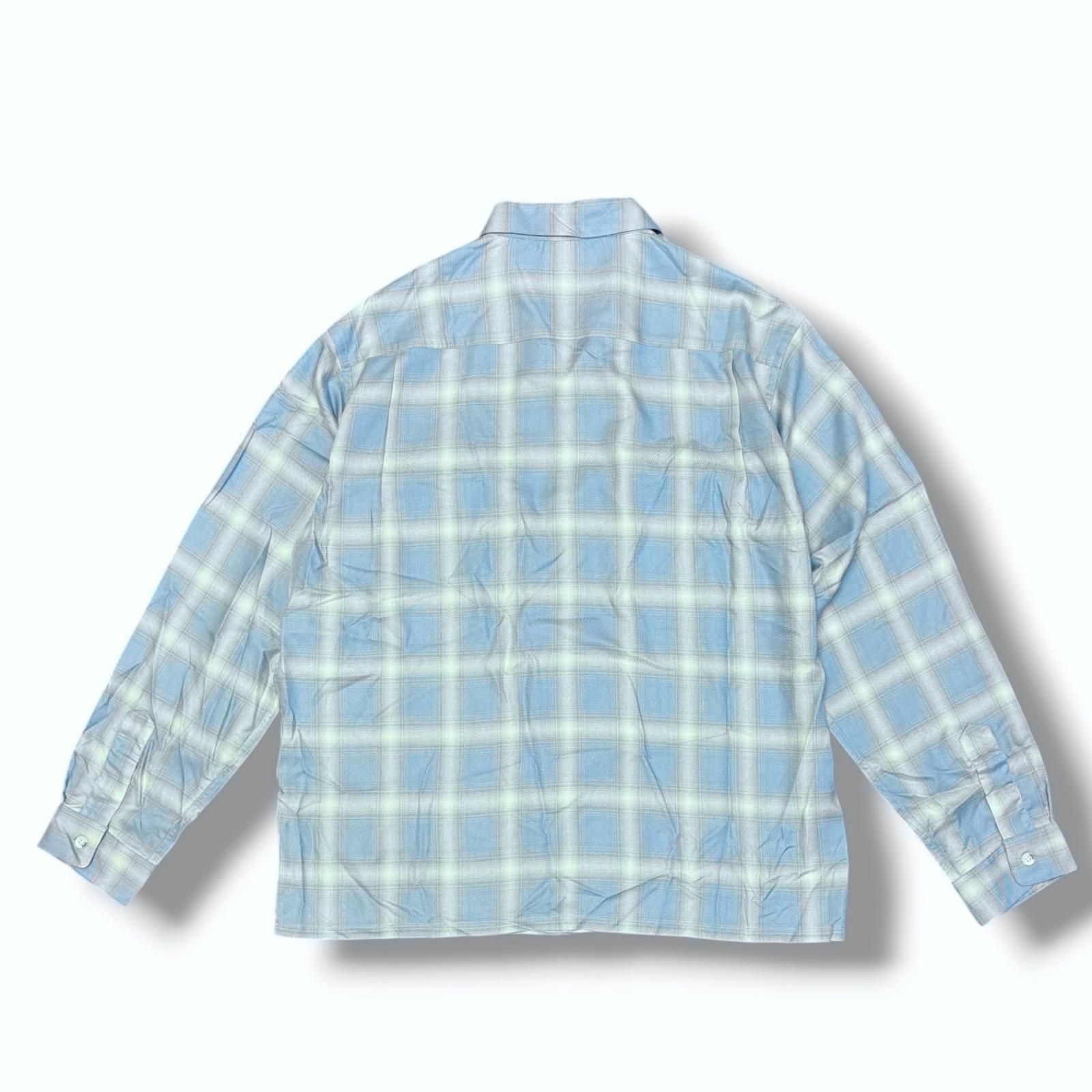 参考上代41800円 SEQUEL 26SS OMBRE CHECK LONG SLEEVE SHIRT オンブレ