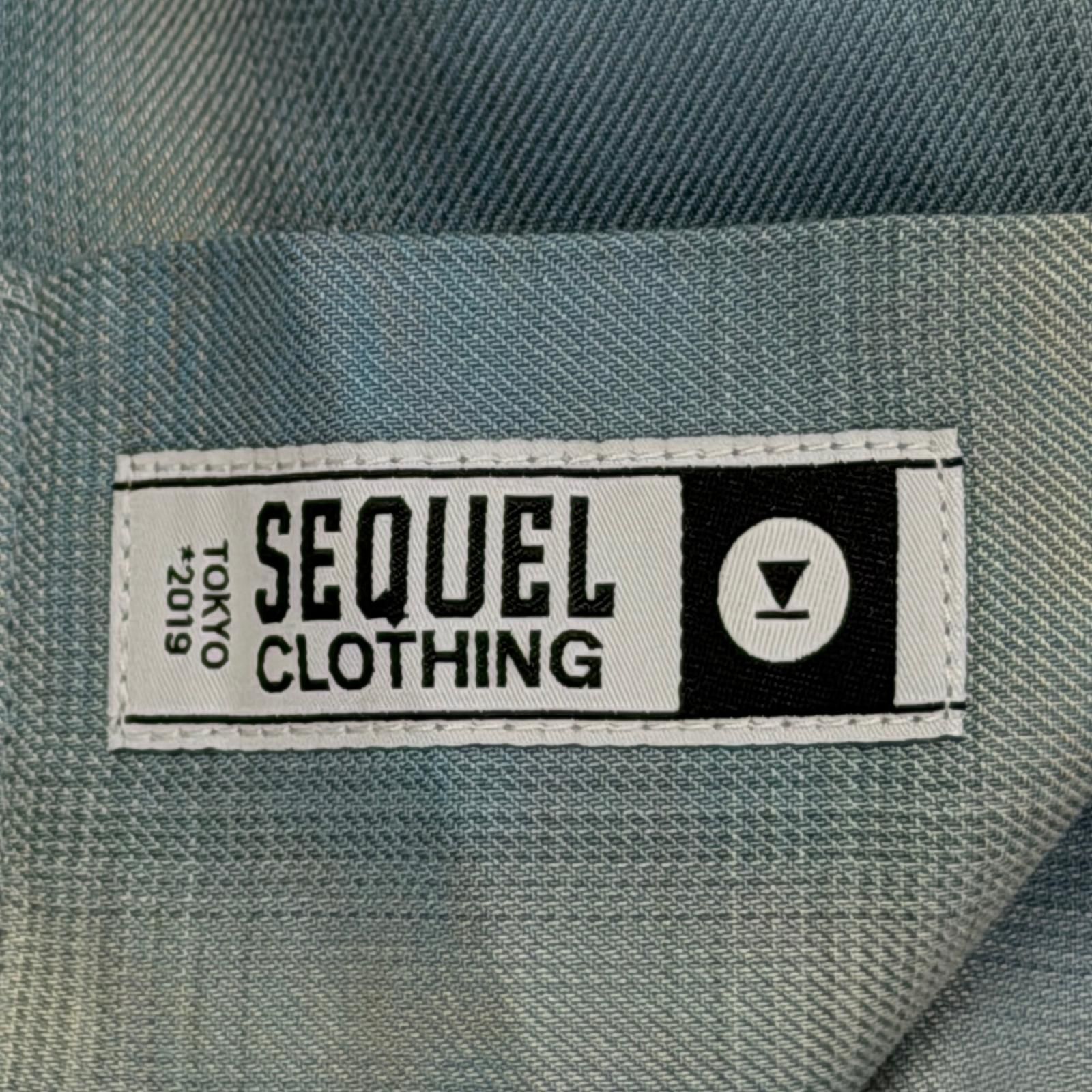 参考上代41800円 SEQUEL 26SS OMBRE CHECK LONG SLEEVE SHIRT オンブレ
