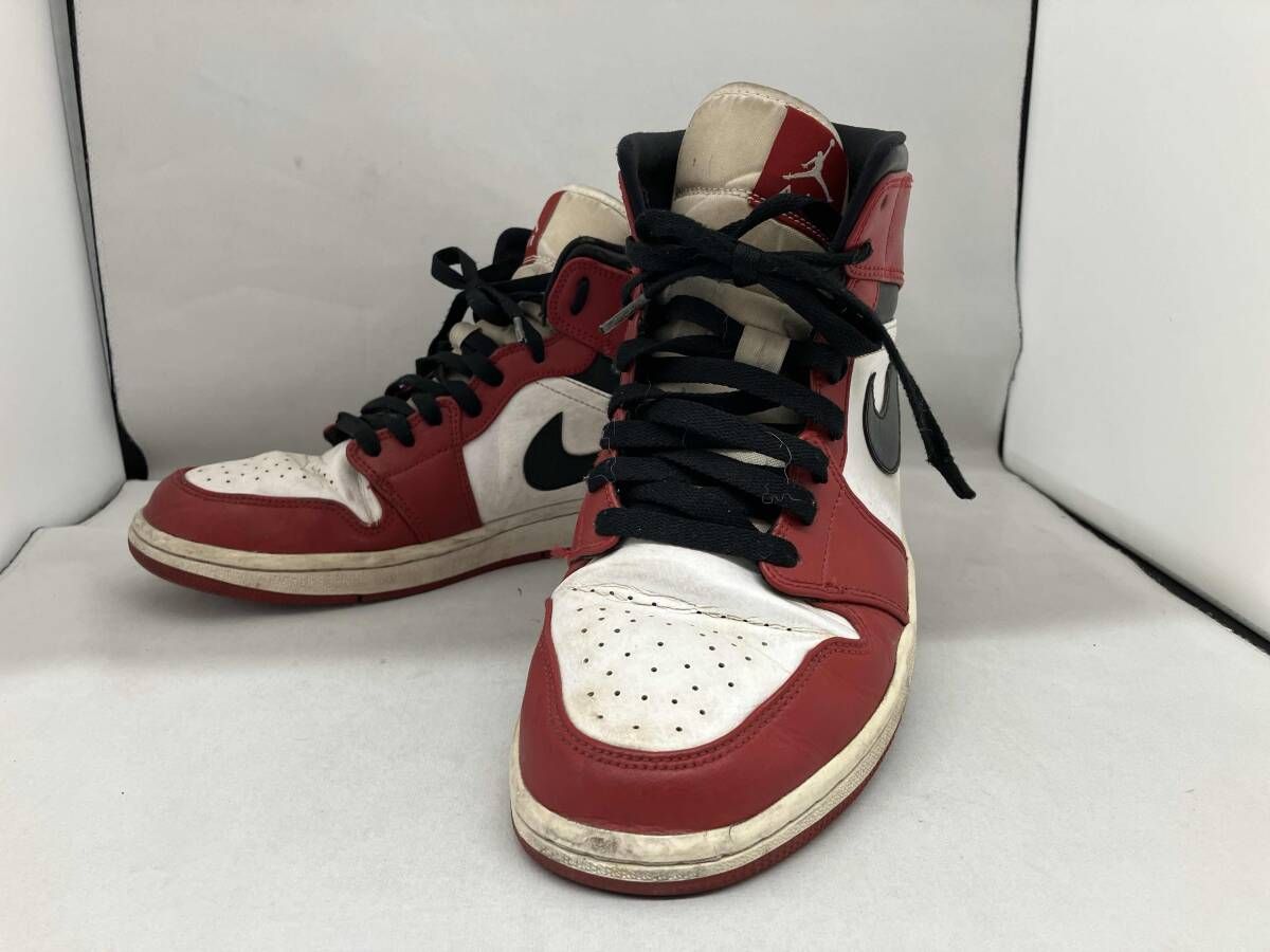NIKE ナイキ スニーカー ハイカット 554724-173 Air Jordan 1 Mid Chicago レッド 27㎝