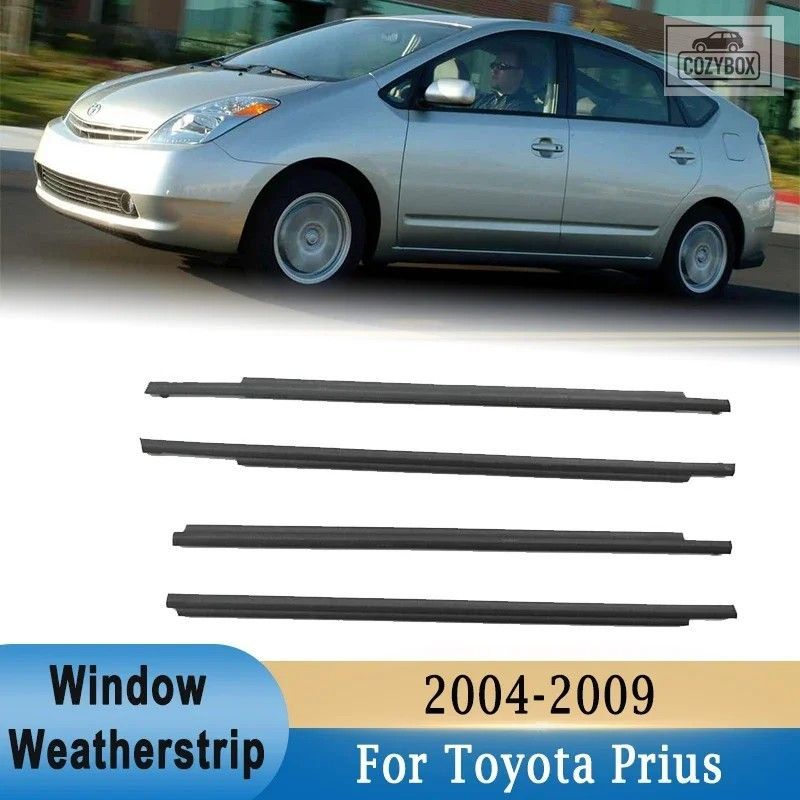 トヨタ プリウス 2004-2009 サイドドアウィンドウ外側ガラス用ウェザー ストリップ 4 9,265円