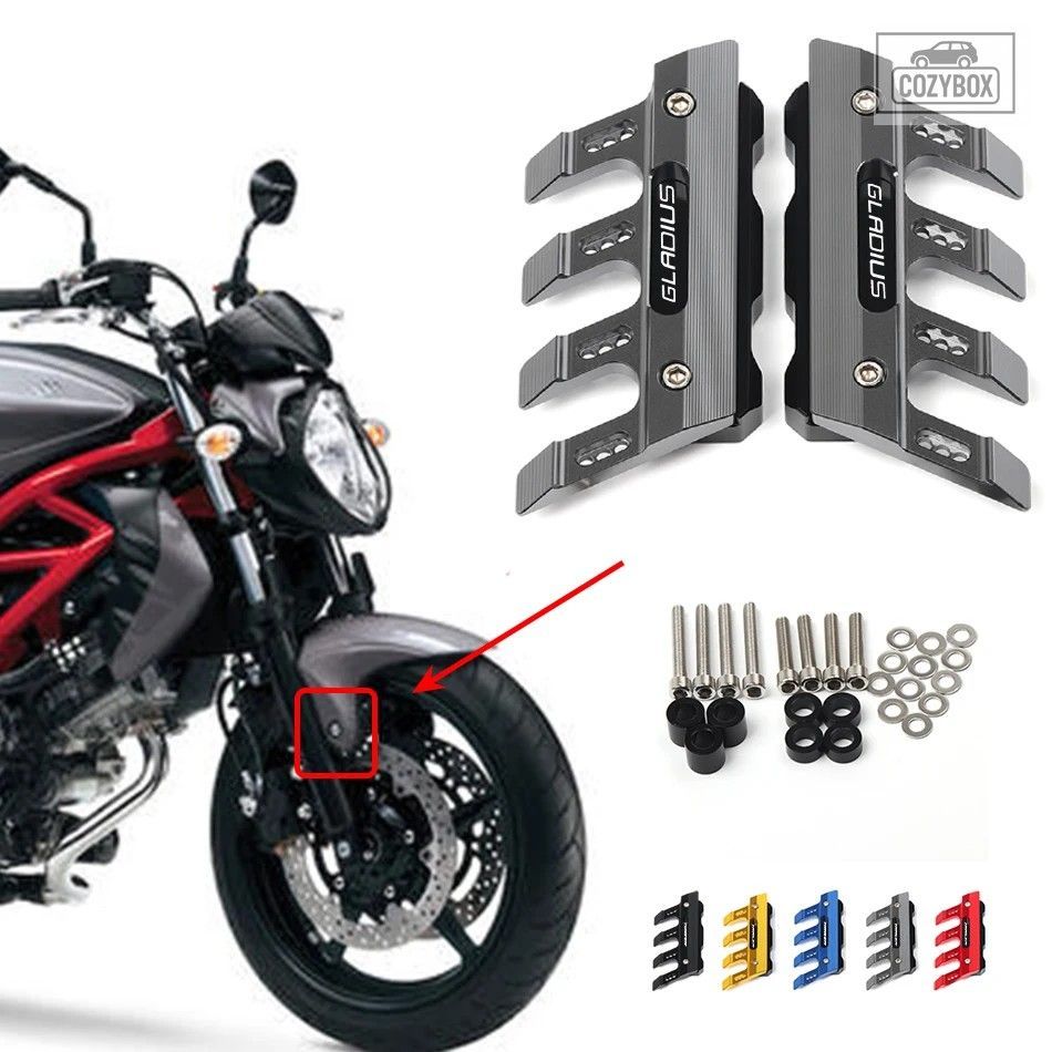 SFV650 Gladius オートバイマッド ガード フロントフォーク プロテクター ガードブロ