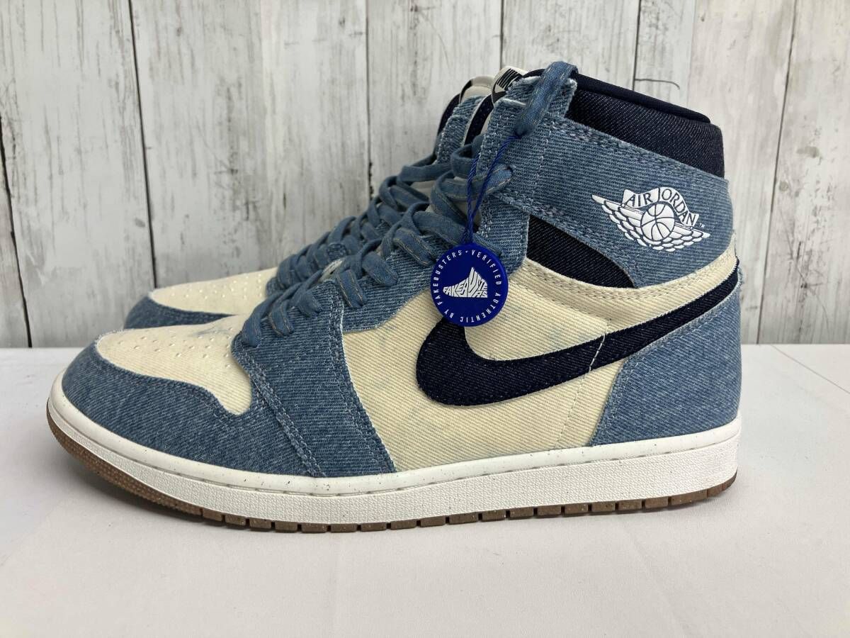 【鑑定済み】【タグ付き】NIKE ナイキ Air Jordan 1 Retro High OG Denim FQ2947-100 29cm