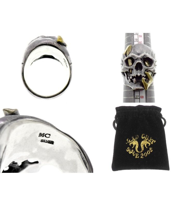 マッドカルト MAD CULT ブラス コンビ 13周年 アニバーサリー スカル シルバー リング　51006 マッドカルト MAD CULT ブラス コンビ 13周年 アニバーサリー スカル